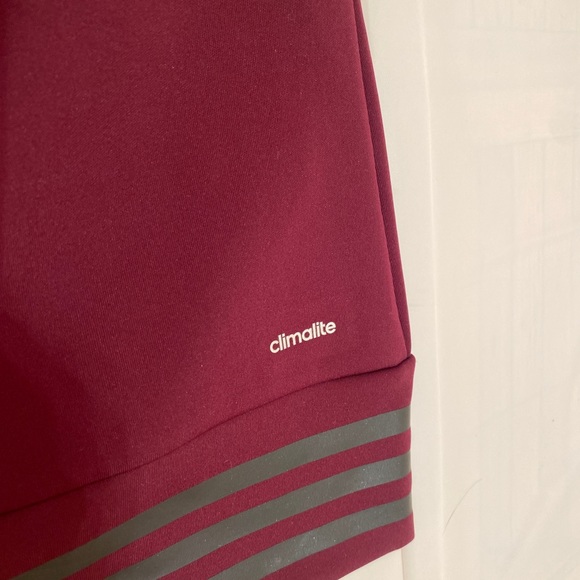 ADIDAS Maroon Climate 2 piece— Zip up/ Leggings - Picture 3 of 7